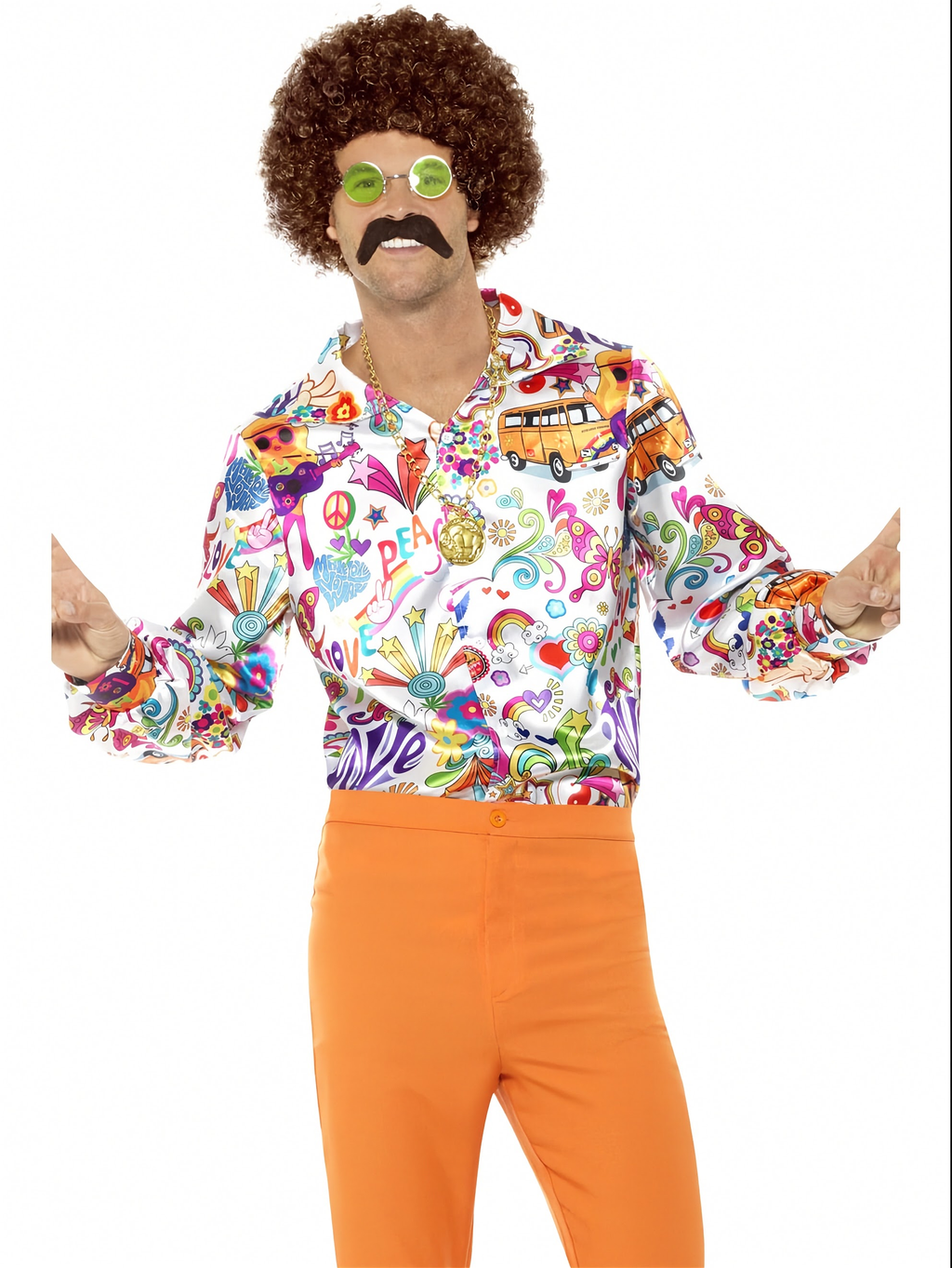 60s Groovy Shirt, Multi-Coloured