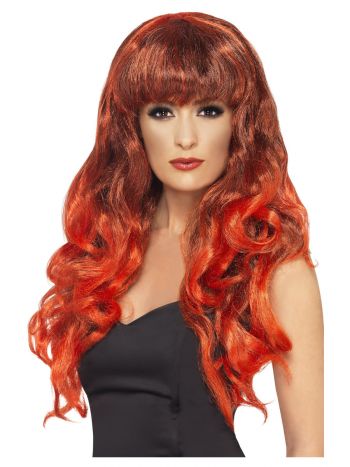 Siren Long Curly Wig with Fringe