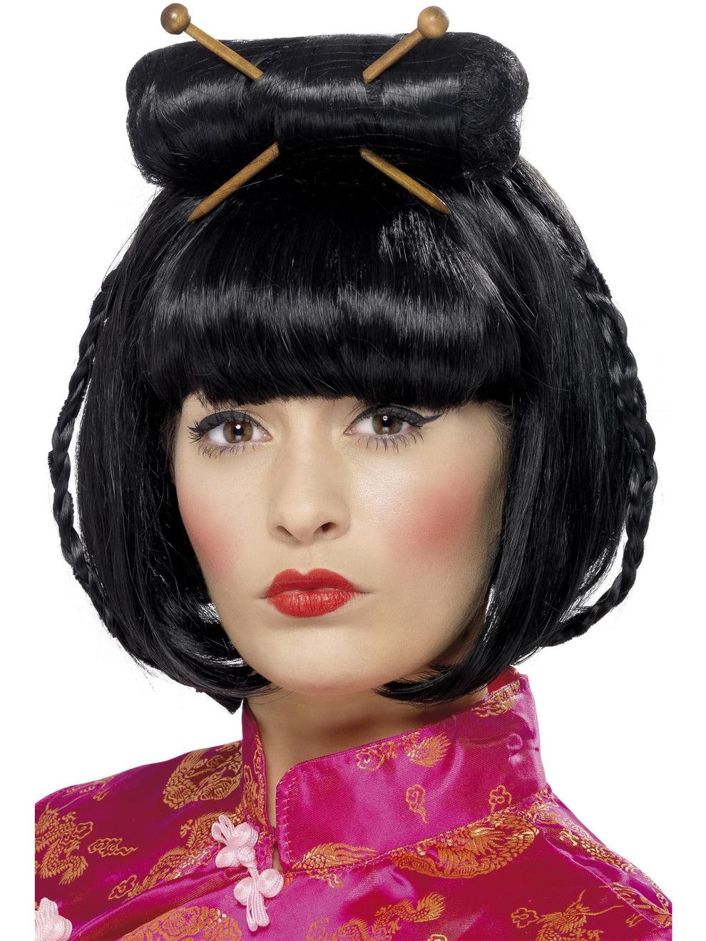 Oriental Lady Wig, Black