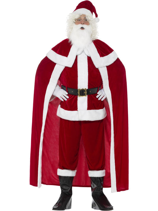 Deluxe Santa Claus Costume with Trousers, Red Wholesale