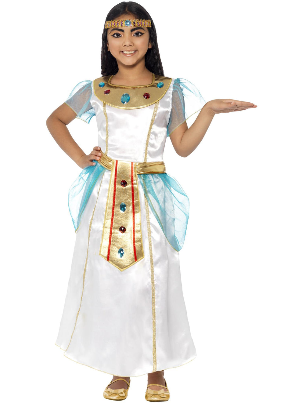 Deluxe Cleopatra Girl Costume, White