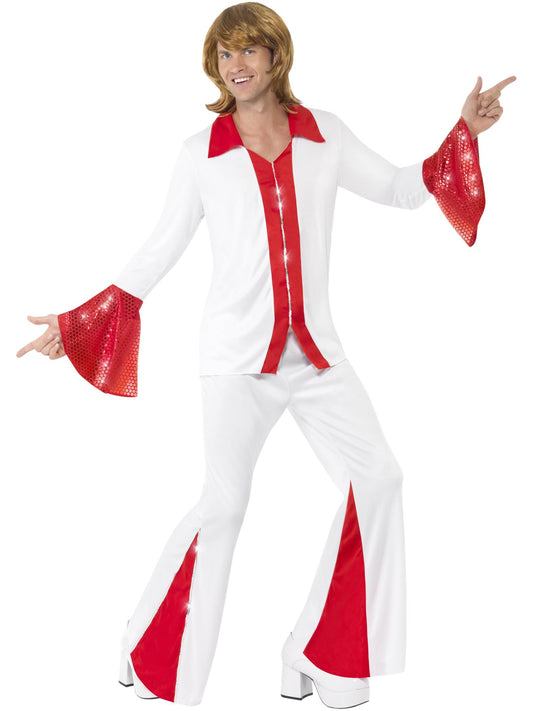 Super Trooper Male Costume, White & Red